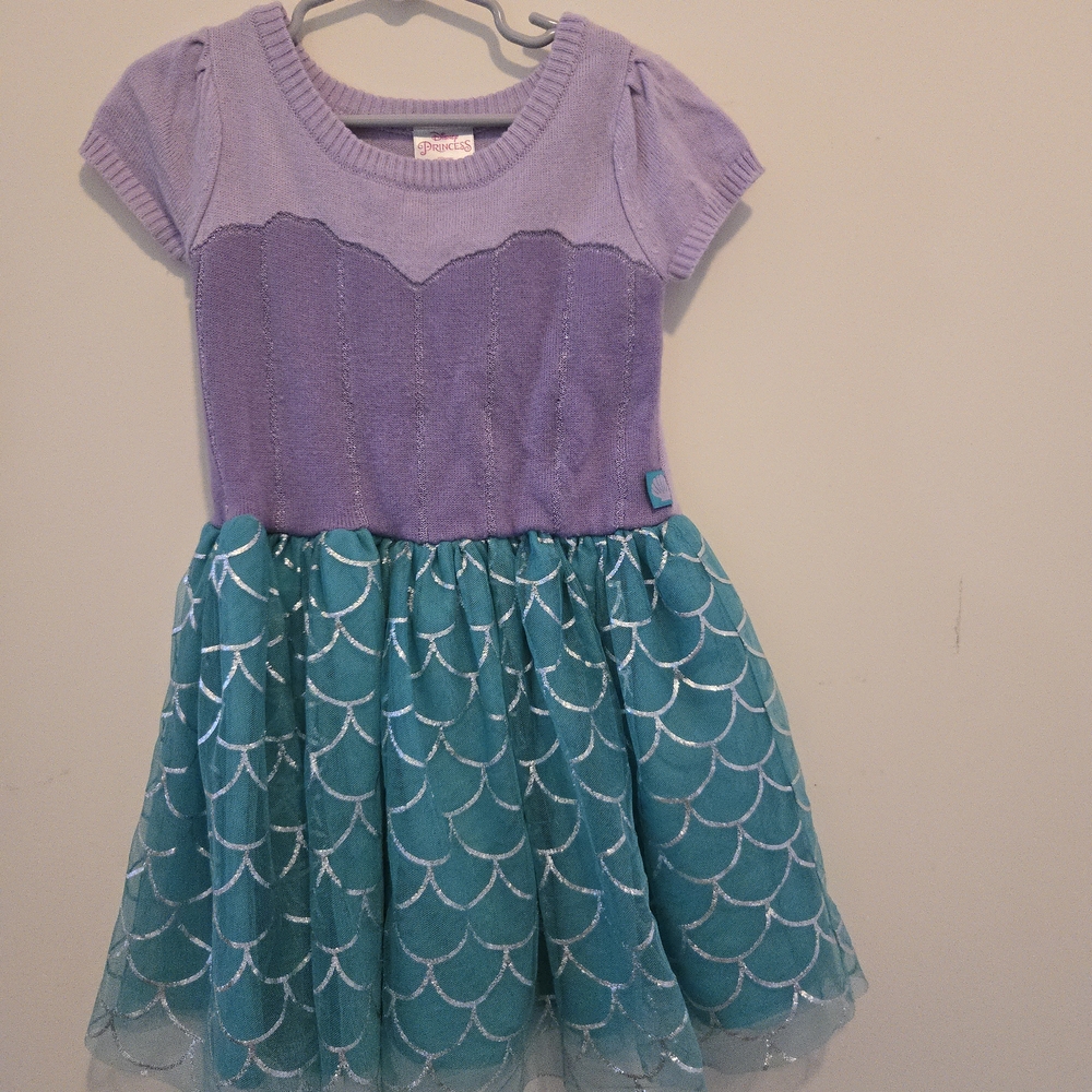 Disney Lavender and Aqua Scallop Dress